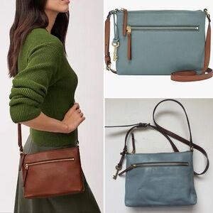 Fossil Fiona Genuine Leather Crossbody Bag